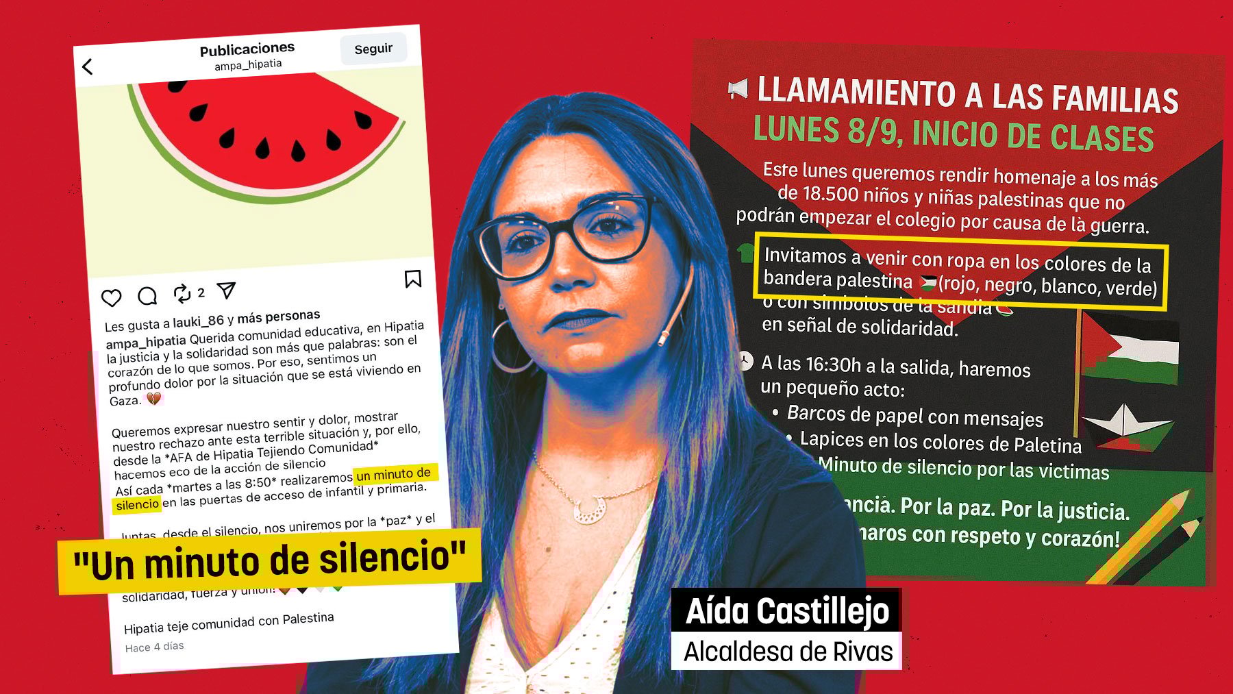 Un colegio público de Rivas desafía a Ayuso y pide a los niños vestir con los colores de Palestina