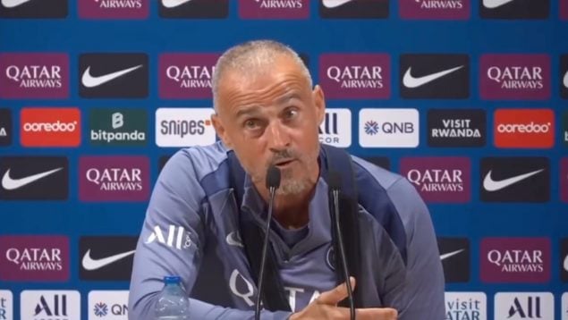 Luis Enrique, en rueda de prensa. (PSG)
