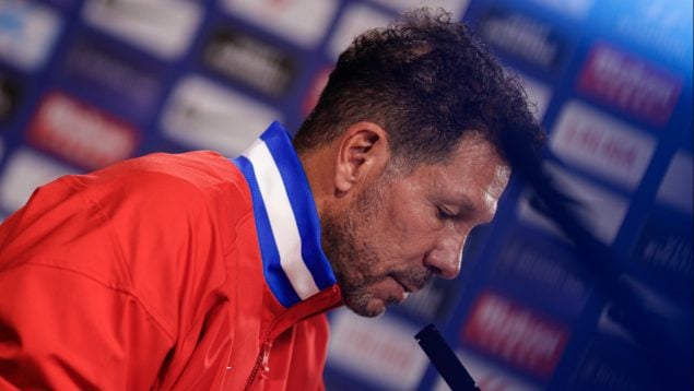 Simeone, en rueda de prensa