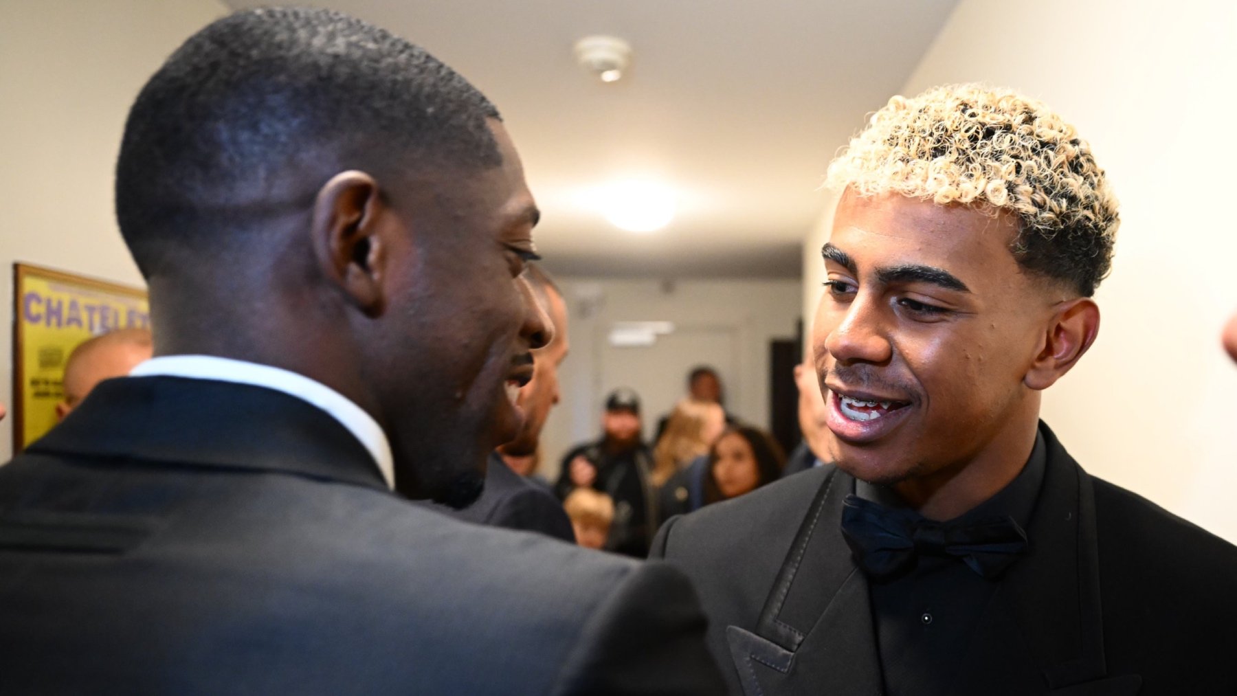 Lamine Yamal y Ousmane Dembélé. (@ballondor)