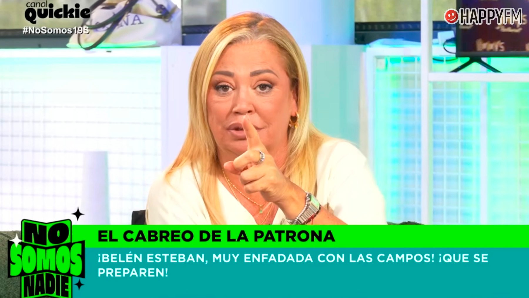 Belén Esteban denuncia en ‘No somos nadie’ haber recibido amenazas: «Os llevo por delante»