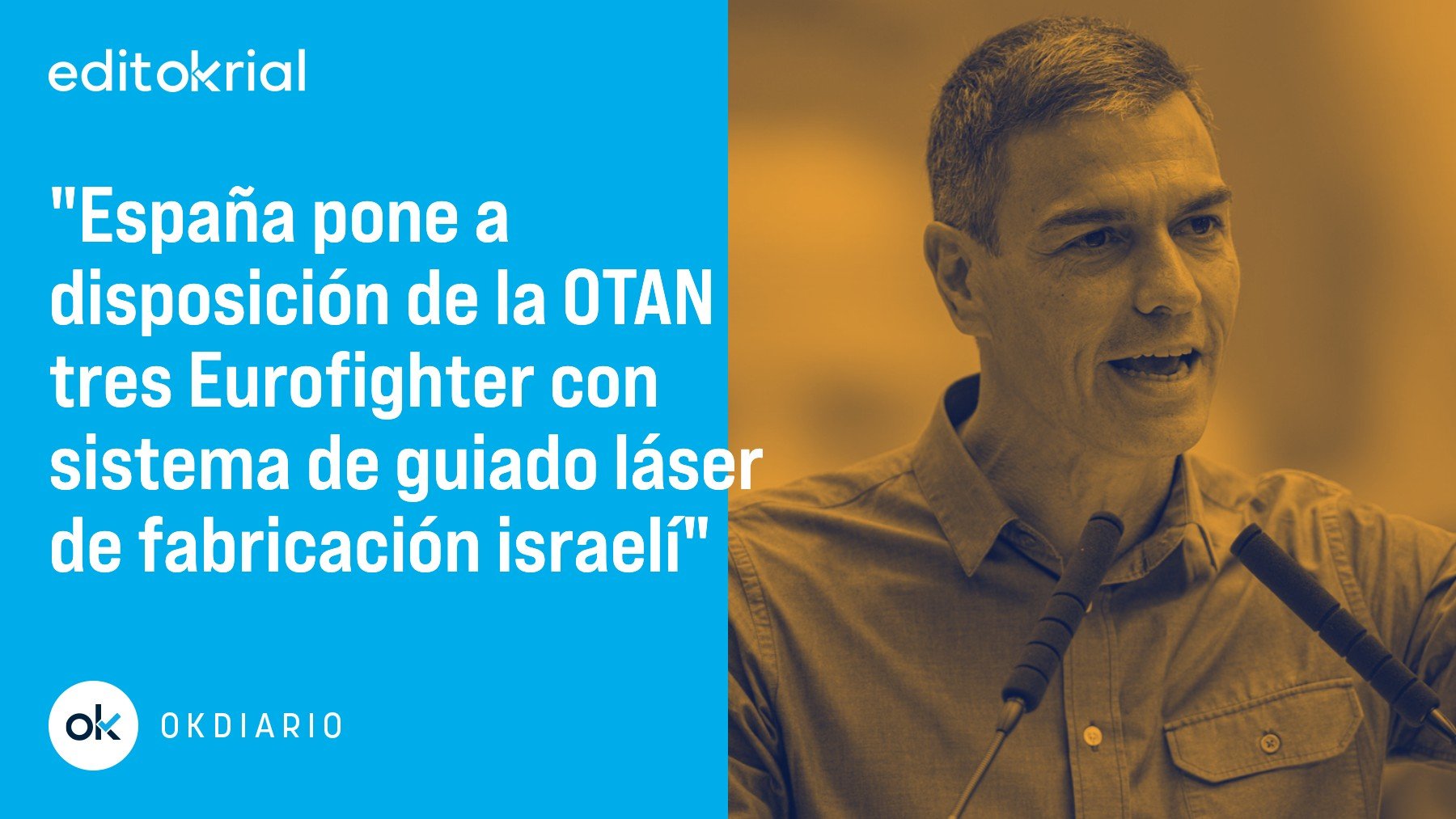 Acrobacia aérea de Sánchez: ofrece combatir a Putin con cazas de material israelí