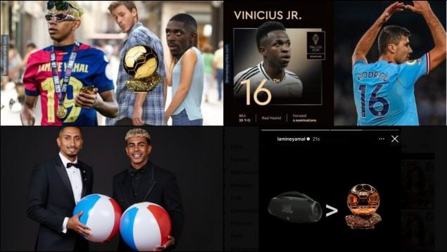 Los memes del Balón de Oro 2025.