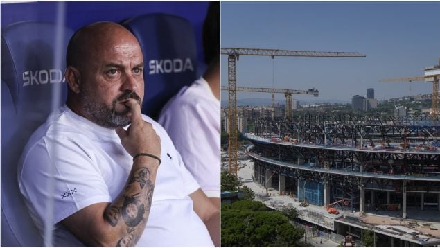 Manolo González se burla de las obras del Camp Nou y del Barcelona.