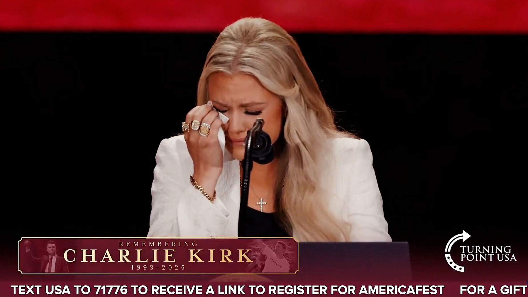 La viuda de Charlie Kirk perdona al asesino de su marido: «Es lo que hizo Cristo»