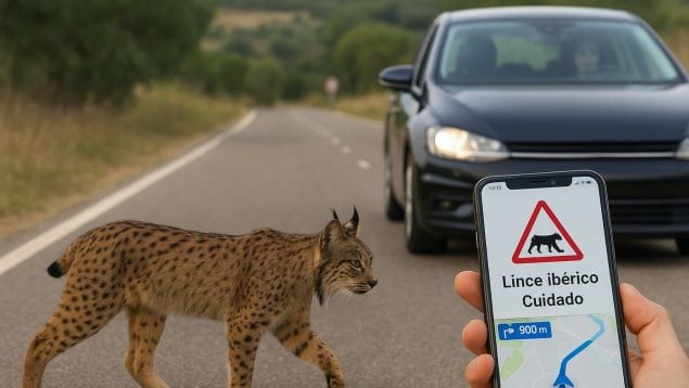 Linces ibéricos, app, España, naturaleza