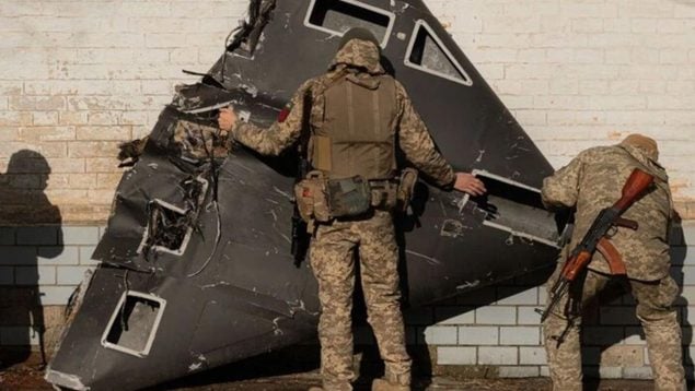 soldados, Ucrania, Rusia, drones kamikaze, shahed, ataque ruso, OTAN, vehículo aéreo no tripulado