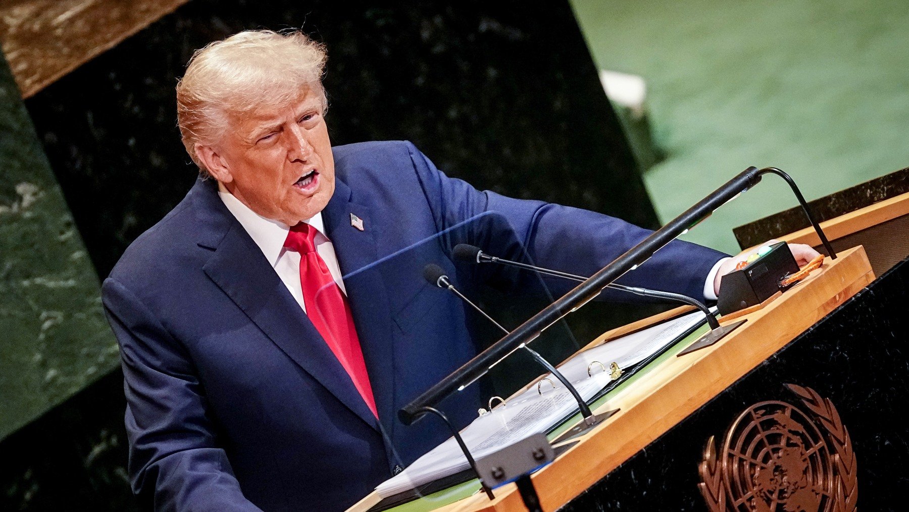 Trump abronca a la ONU: «Soluciono siete guerras y sólo recibo un teleprompter averiado»