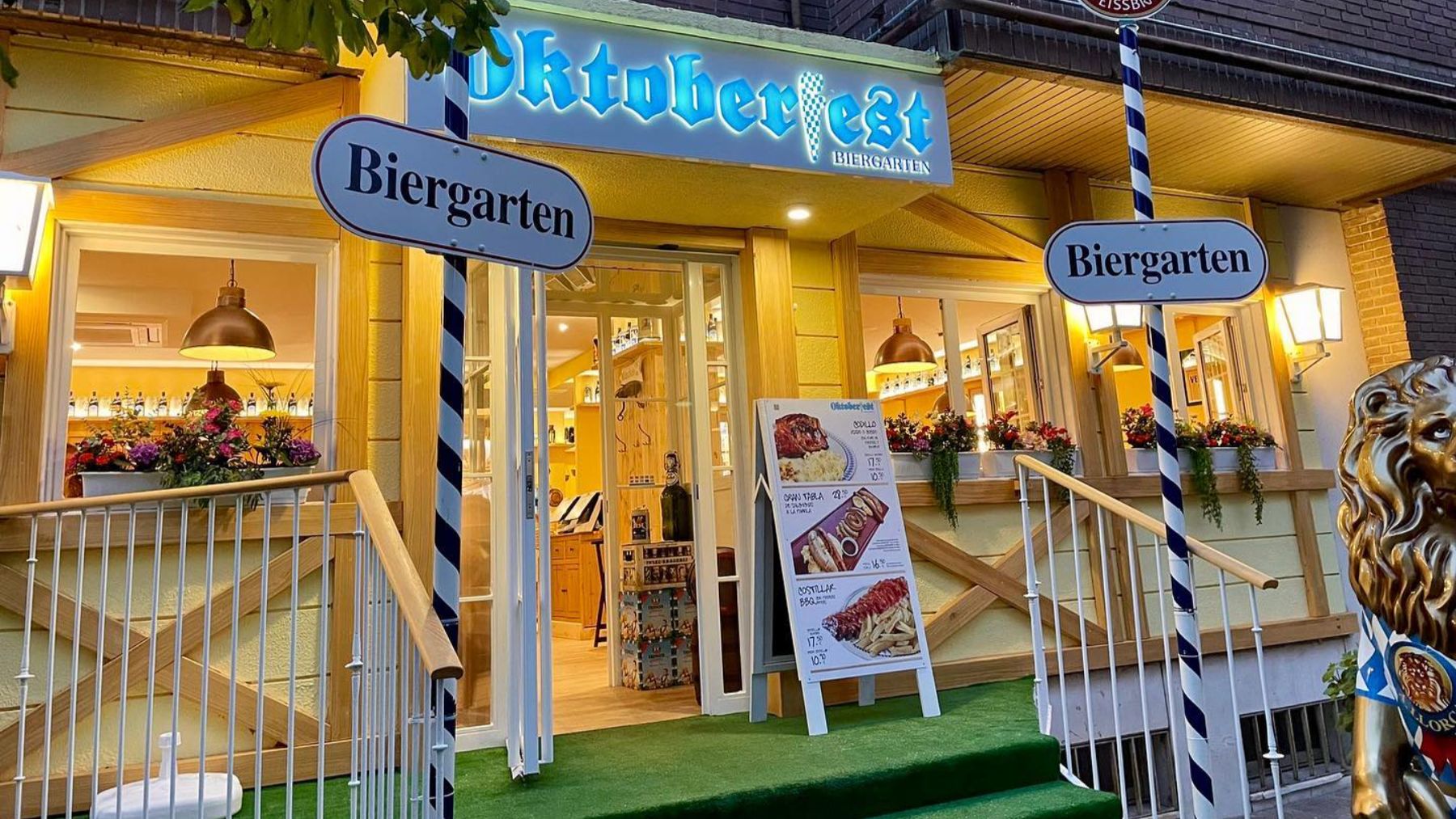 Oktoberfest Biergarten.