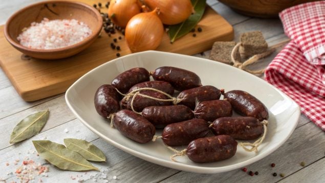 Morcilla, embutido, alimentos