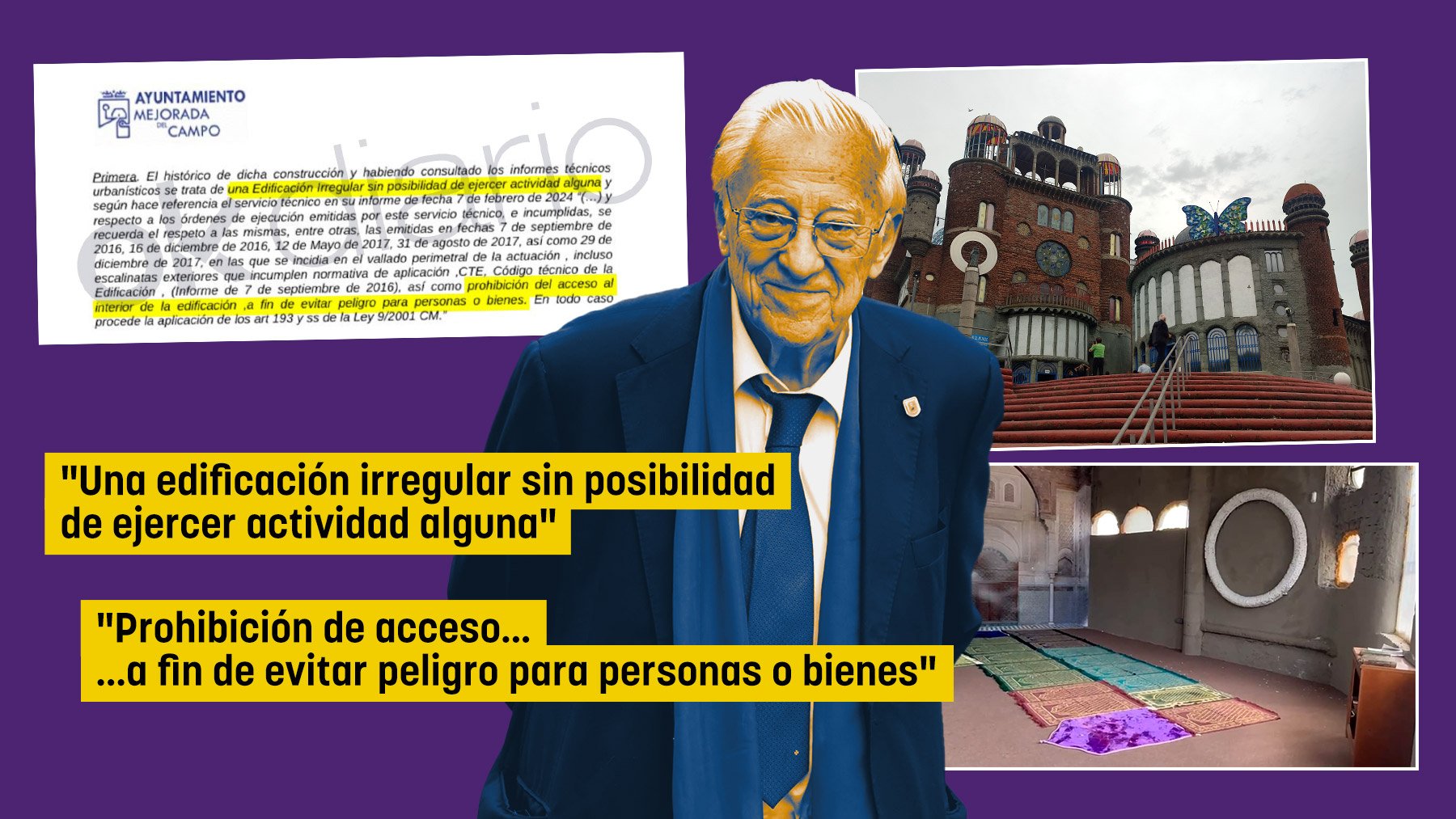 Un informe municipal dice que la catedral de Justo que usa el padre Ángel «no puede ejercer actividad»