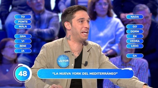 Víctor Elías en una de sus visitas a Pasapalabra Atresmedia