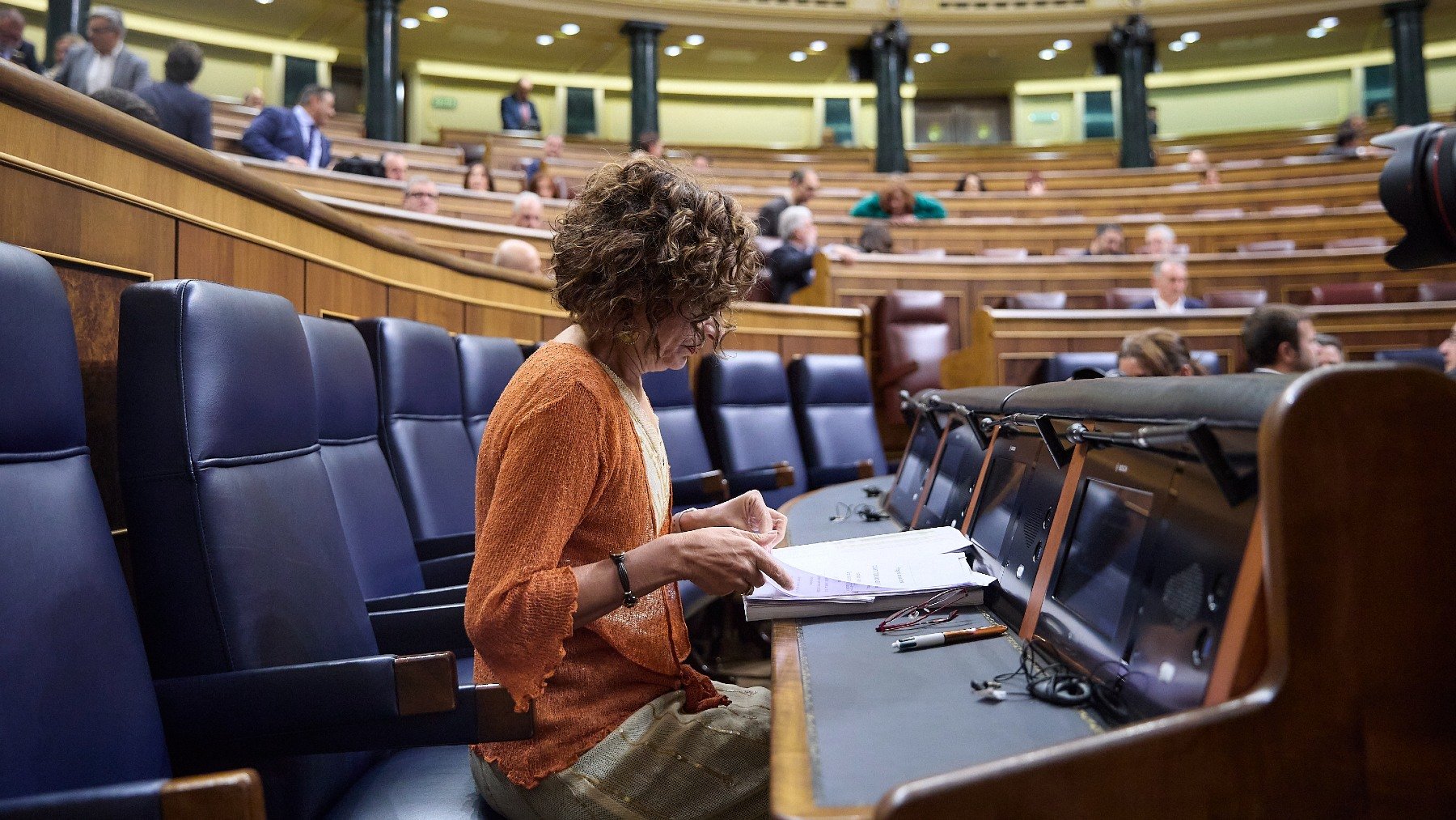 María Jesús Montero, en el Congreso de los Diputados. (Europa Press)