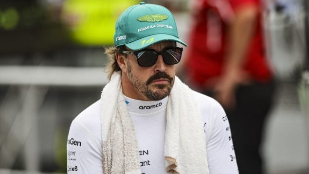 Fernando Alonso, con Aston Martin. (Europa Press)