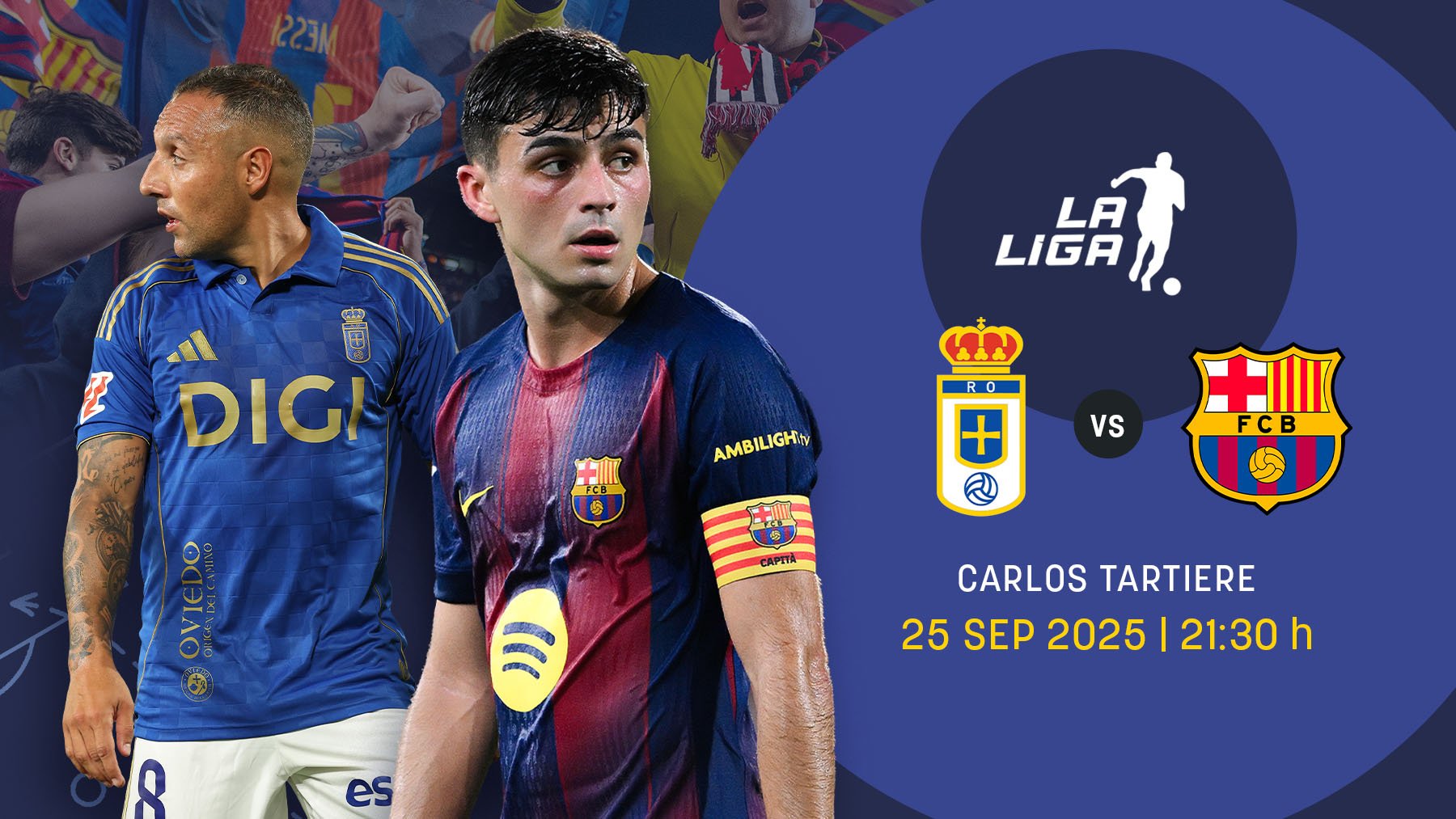 Oviedo-Barcelona: sigue la persecución al Real Madrid