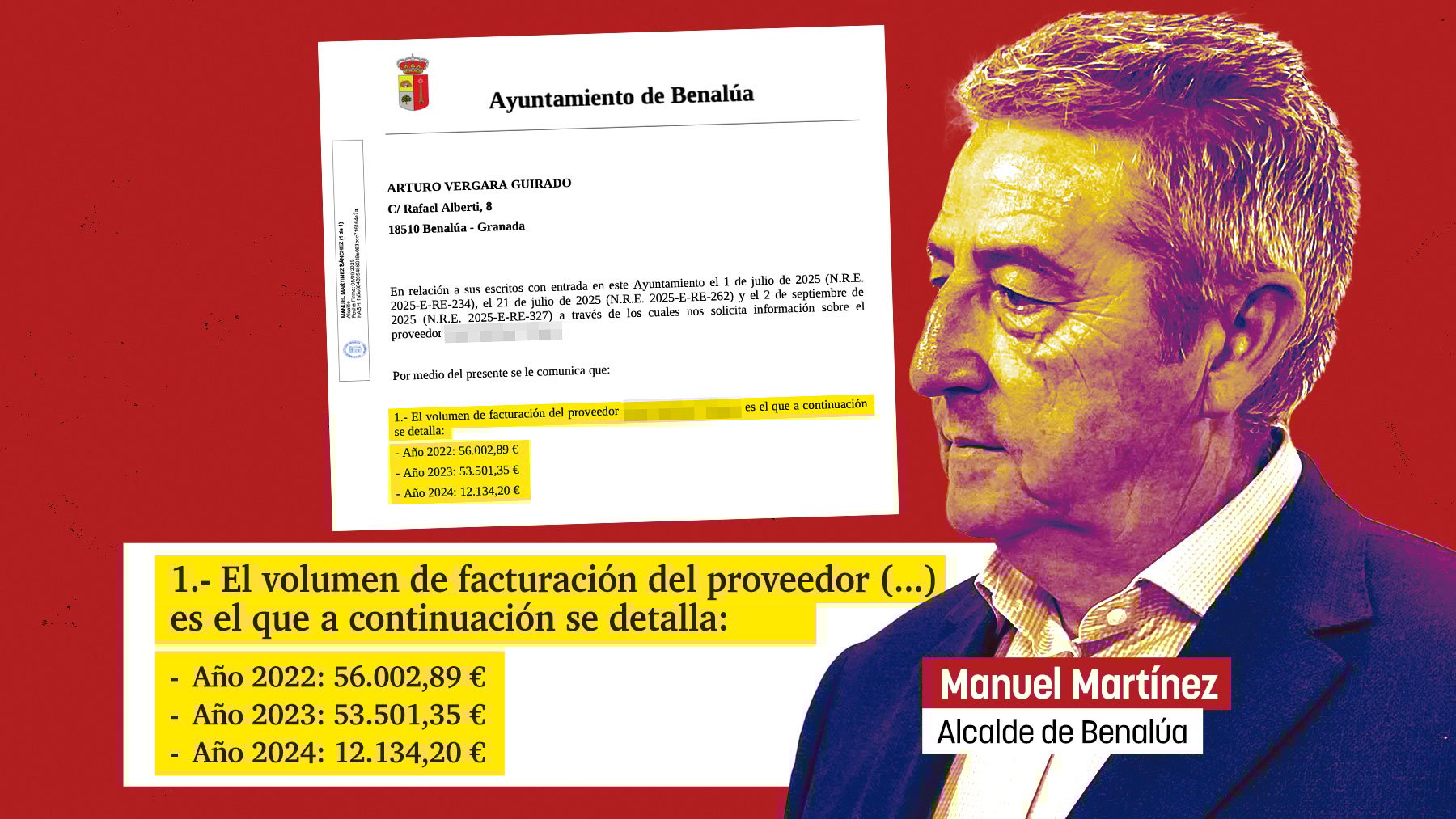 El alcalde socialista de Benalúa gastó más de 120.000 € de dinero público en la ferretería de su cuñado