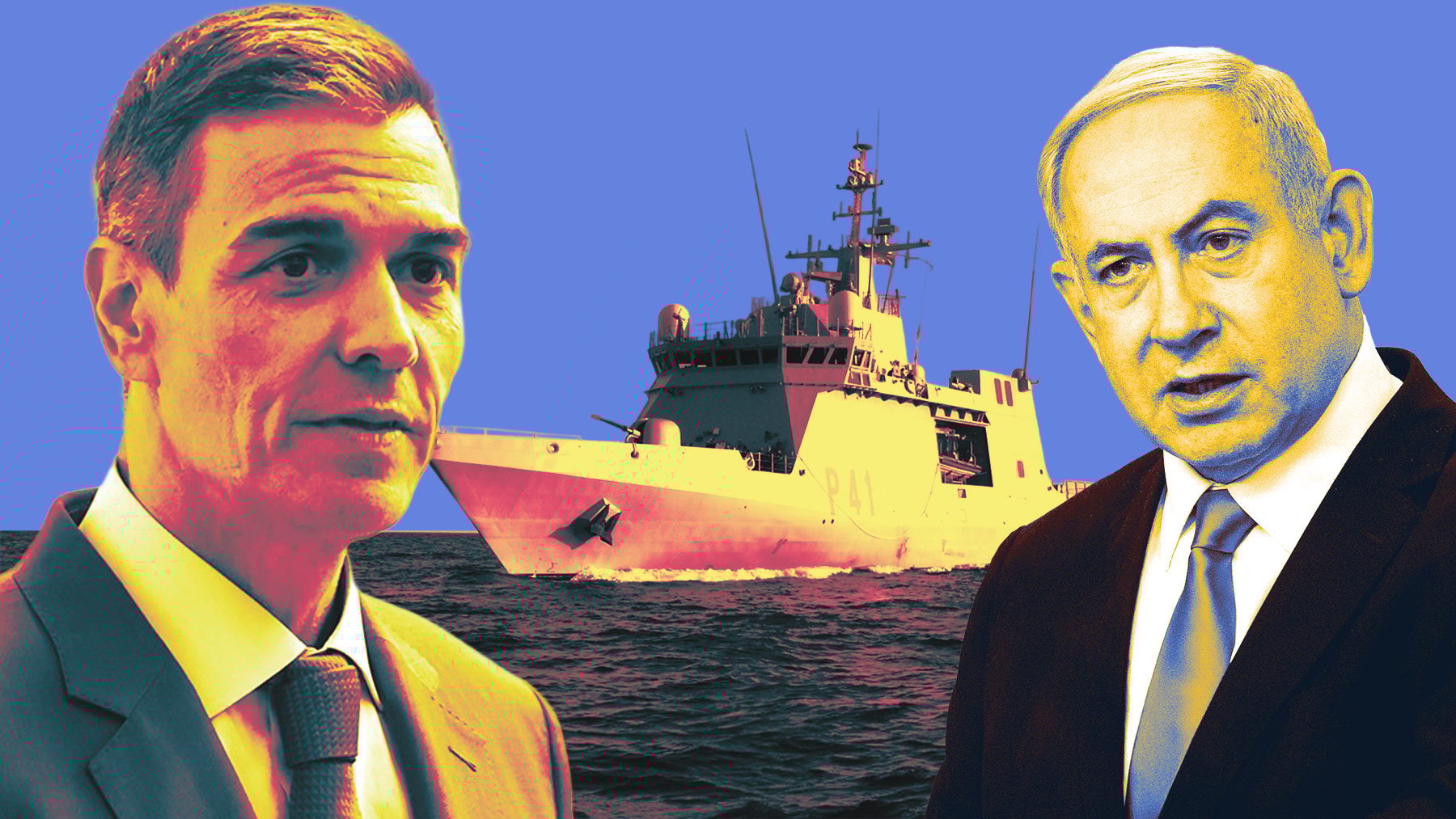 El buque que Sánchez envía a escoltar a la flotilla lleva dos cañones fabricados por una empresa israelí