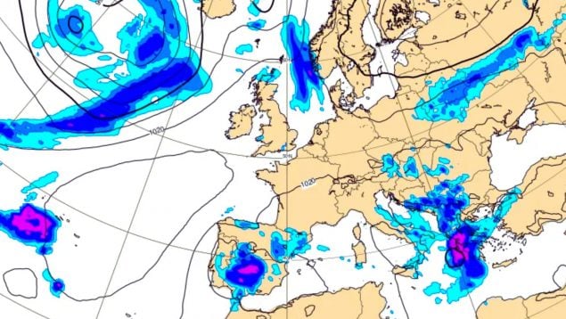 aemet peligro lluvia