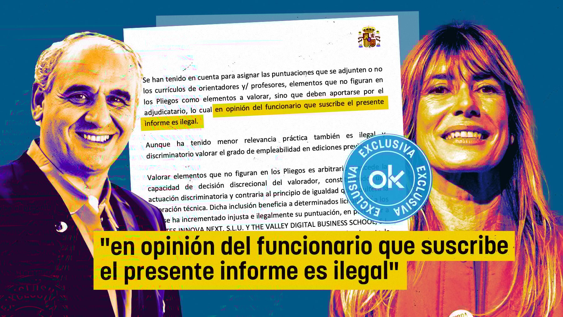 Un informe de Hacienda reconoce «ilegalidades» en los contratos que ganó Barrabés con el apoyo de Begoña