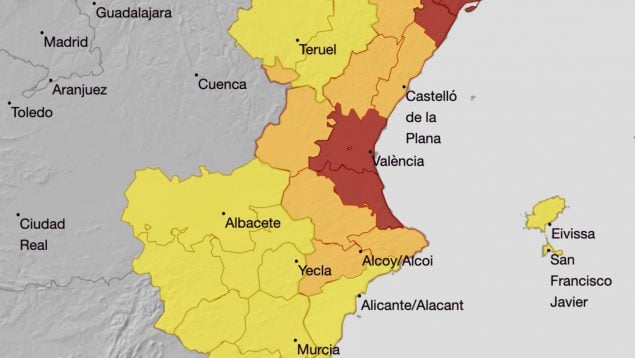 alerta Comunidad Valenciana