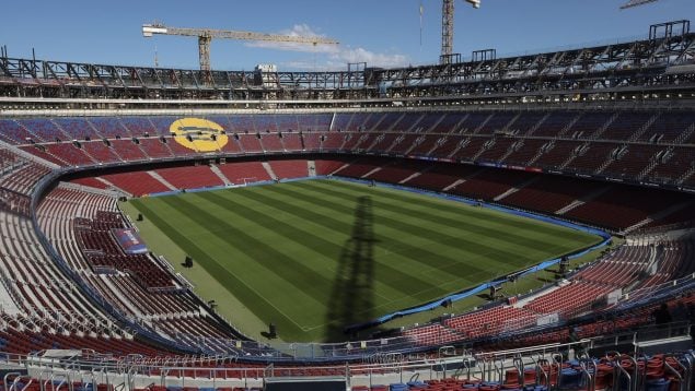 El nuevo Camp Nou del Barcelona, en obras. (Europa Press)