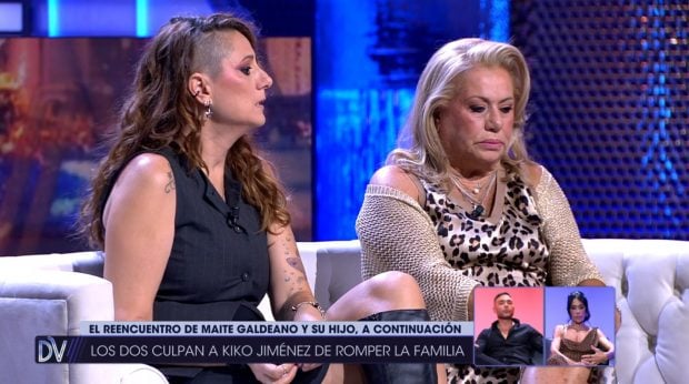 Elia Muñoz y Mayte Zaldívar en De Viernes. (Mediaset)