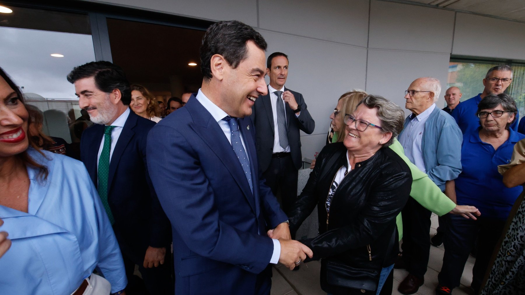 Juanma Moreno, este lunes en Córdoba. (Europa Press)