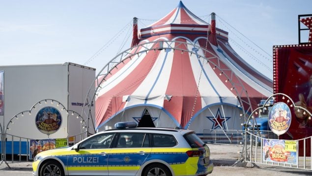 Acróbata española, circo Alemania