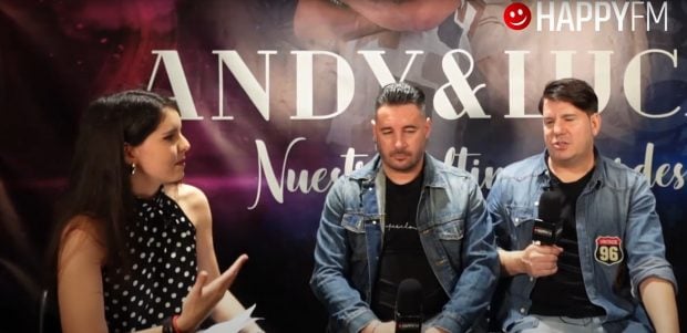Andy y Lucas en una entrevista para Happy FM.