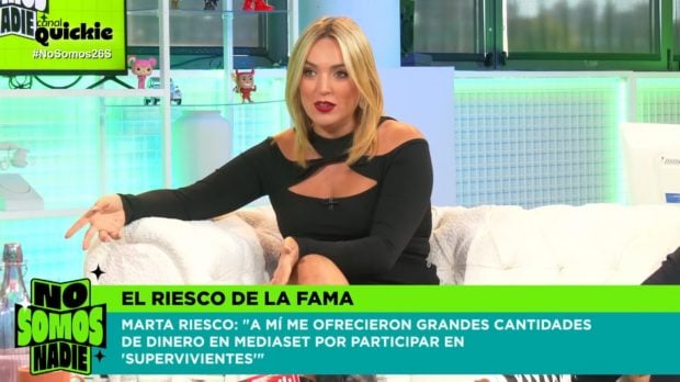 Marta Riesco, colaboradora de No somos nadie. (Canal Quickie)