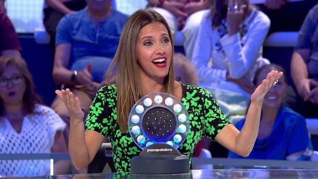 La actriz y presentadora Ana Ruiz en una de sus visitas a Pasapalabra (Atresmedia).