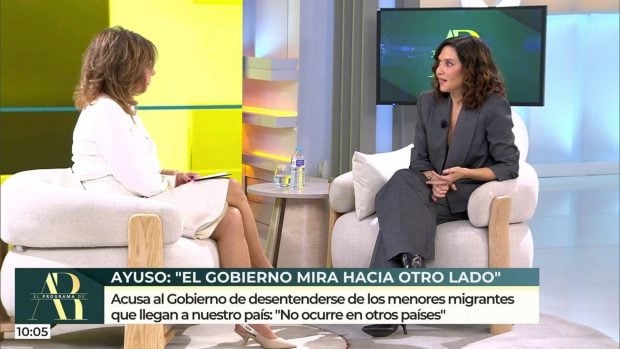 Ana Rosa Quintana e Isabel Díaz Ayuso en El programa de AR (Mediaset).