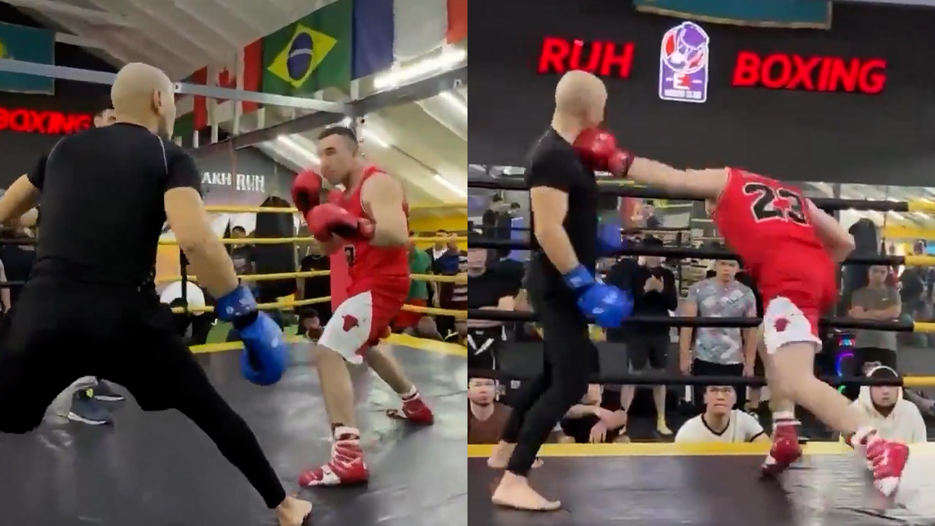 El vídeo más viral: un influencer se pasa de la raya, vacila a un boxeador amateur y pasa esto