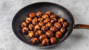 Castañas asadas, truco, truco de cocina