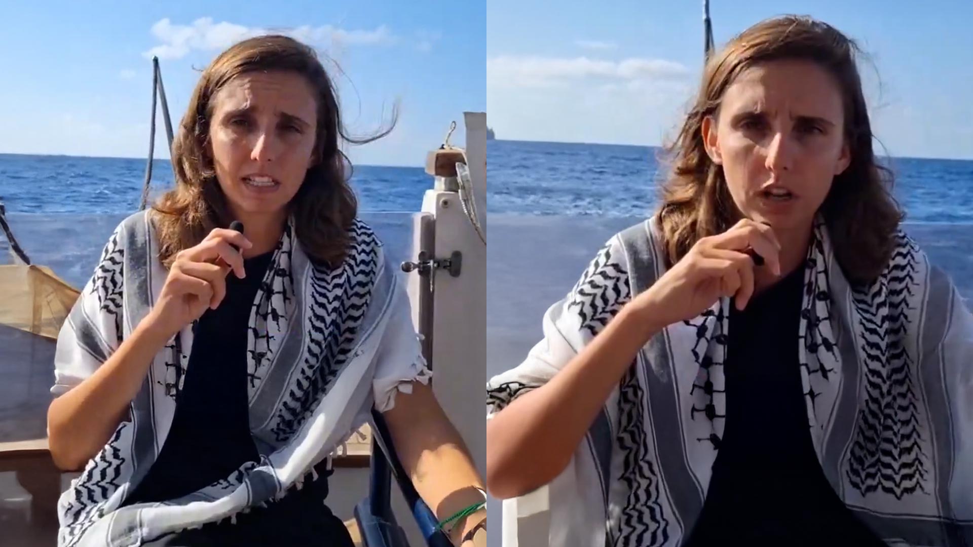 La concejal podemita de Palma de la flotilla pro-Gaza: «Israel planea secuestrarnos este martes»