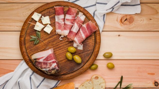 jamón ibérico queso