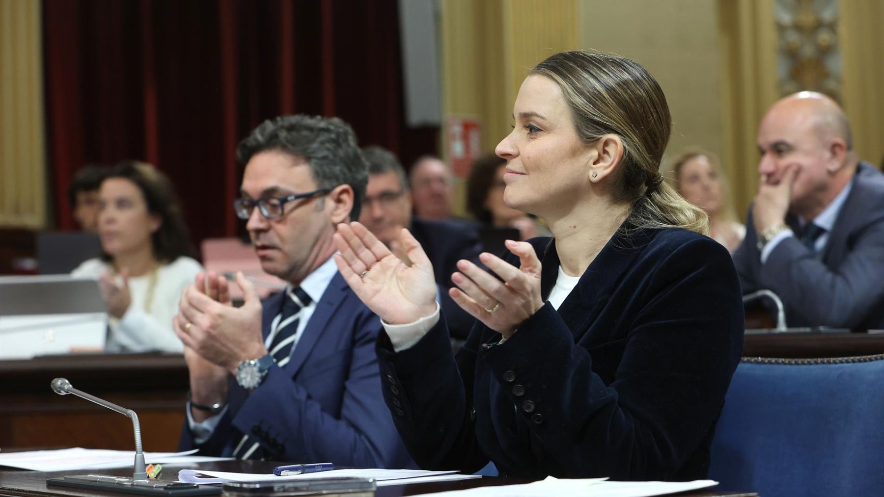 Marga Prohens en el Parlament.