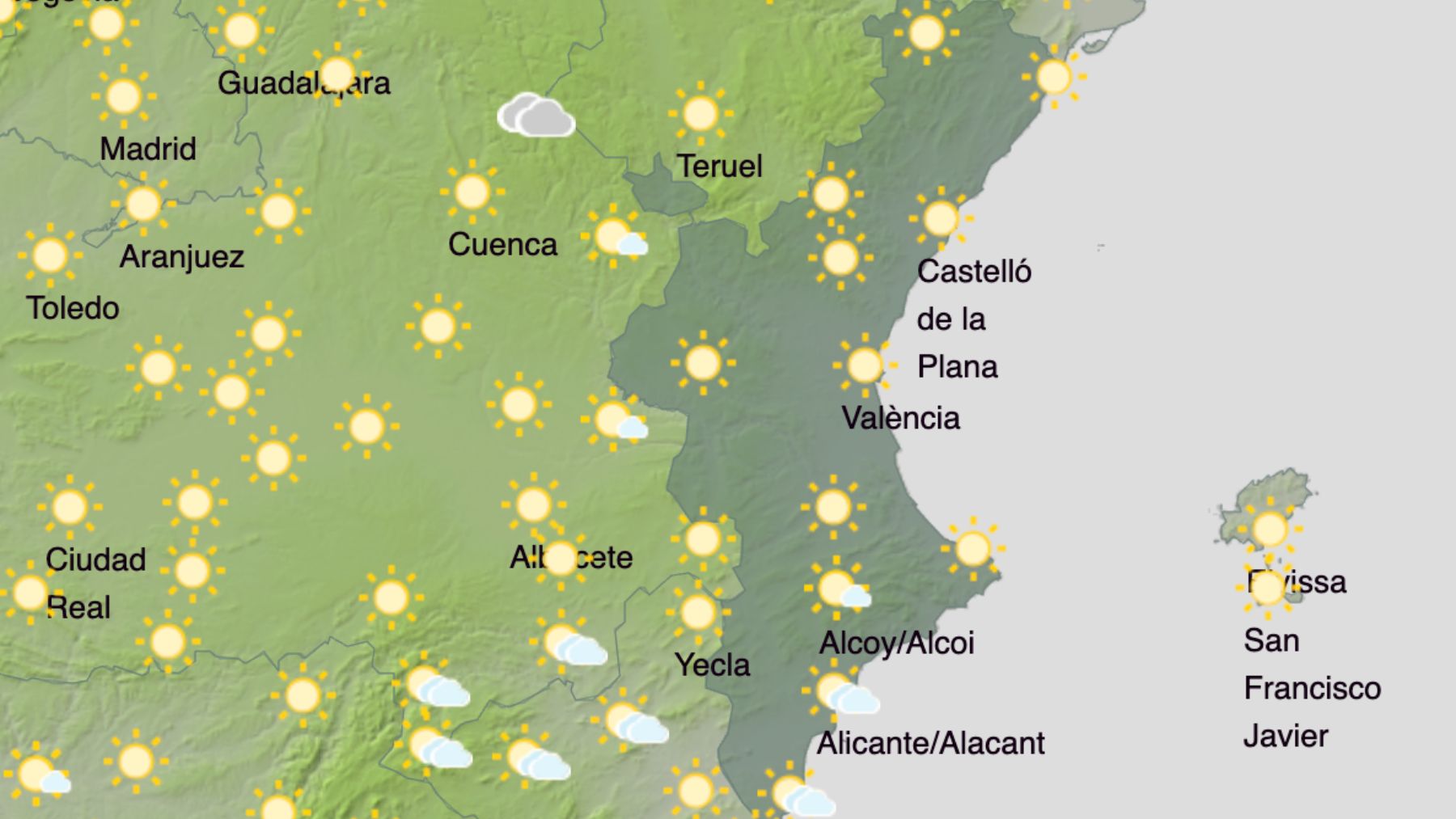 La Comunidad Valenciana recibe octubre con un cambio radical en el tiempo: «Máximas en ascenso»