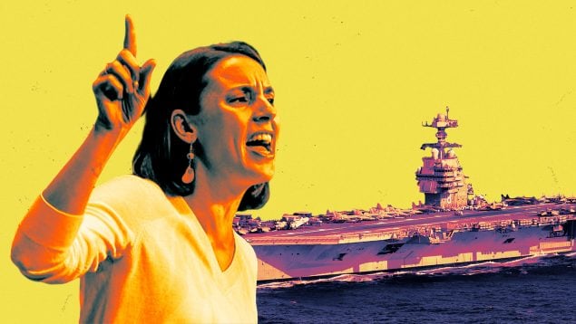 Irene Montero portaaviones EEUU bahía Palma