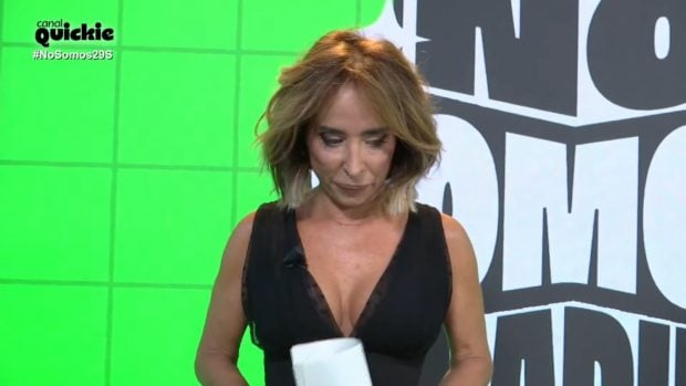 María Patiño en el plató de 'No somos nadie' (Canal Quickie).