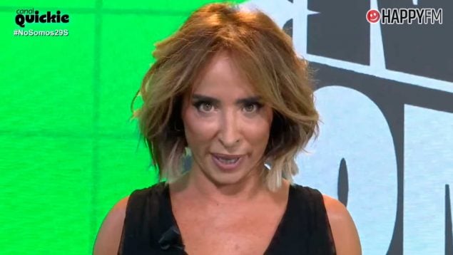 María Patiño en el plató de 'No somos nadie' (Canal Quickie).
