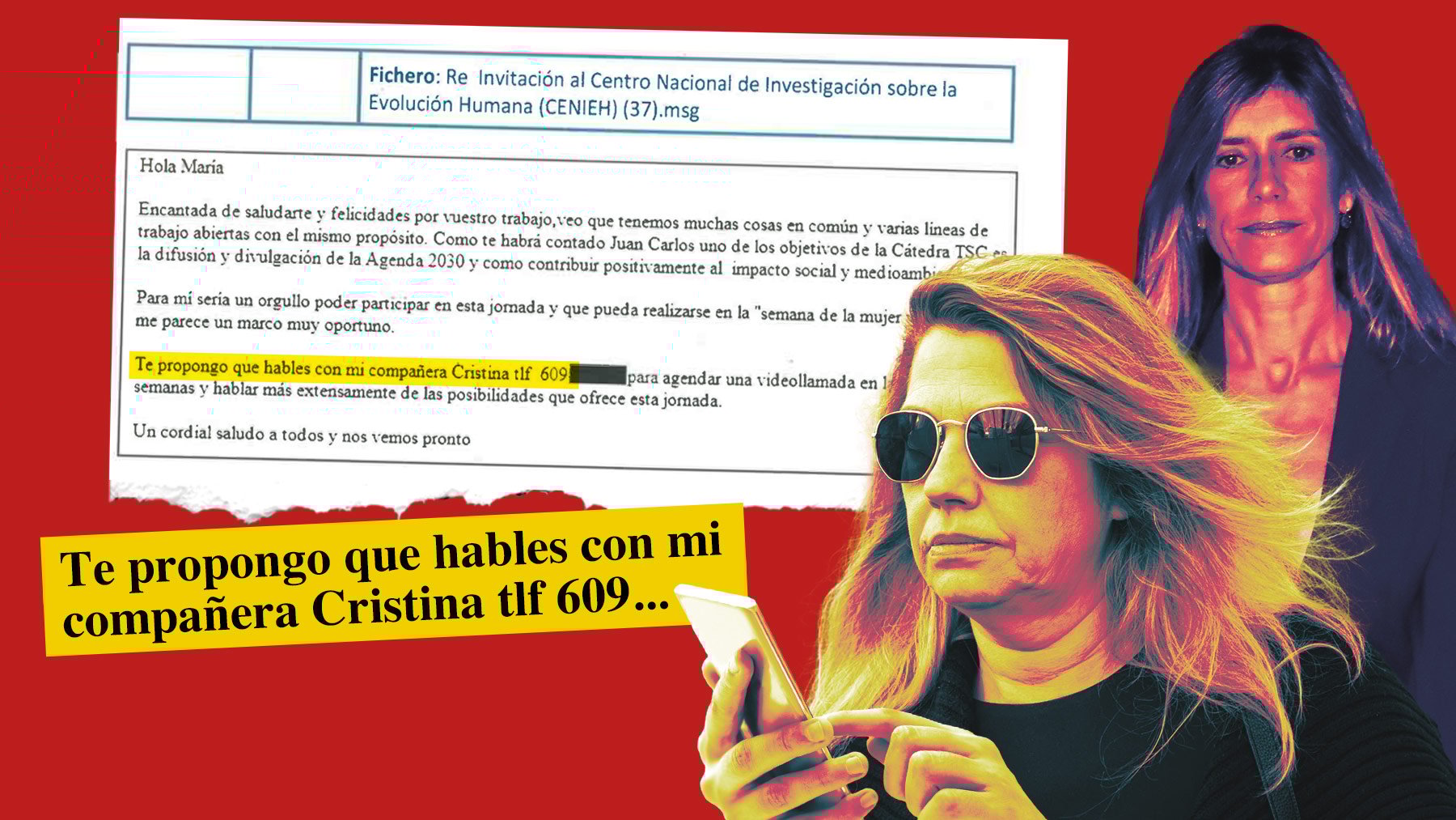 Begoña Gómez daba el móvil oficial de su asesora en La Moncloa para cerrar promociones de su cátedra