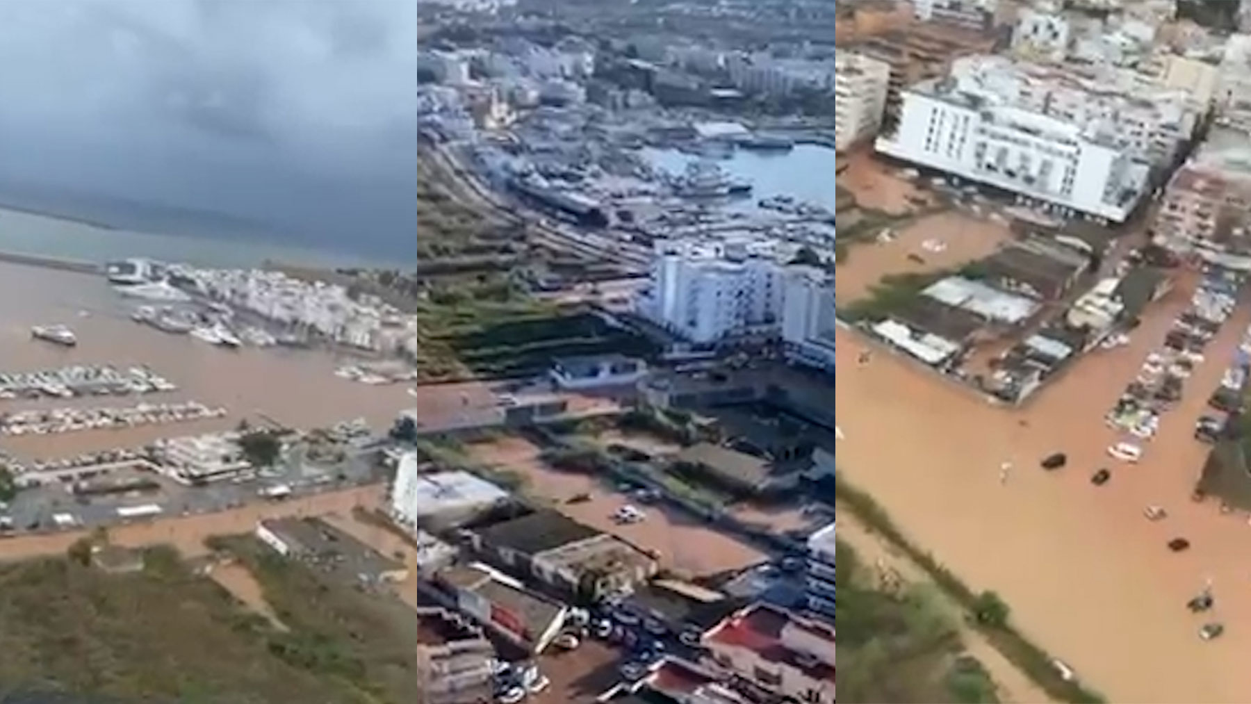 A vista de pájaro: así quedó Ibiza tras el paso de la borrasca ex Gabrielle