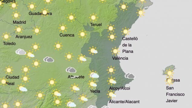 tiempo Comunidad VAlenciana
