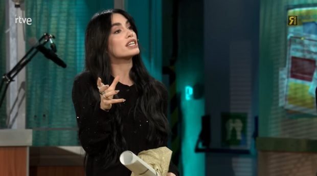 Lali Espósito visita La Revuelta. (RTVE)