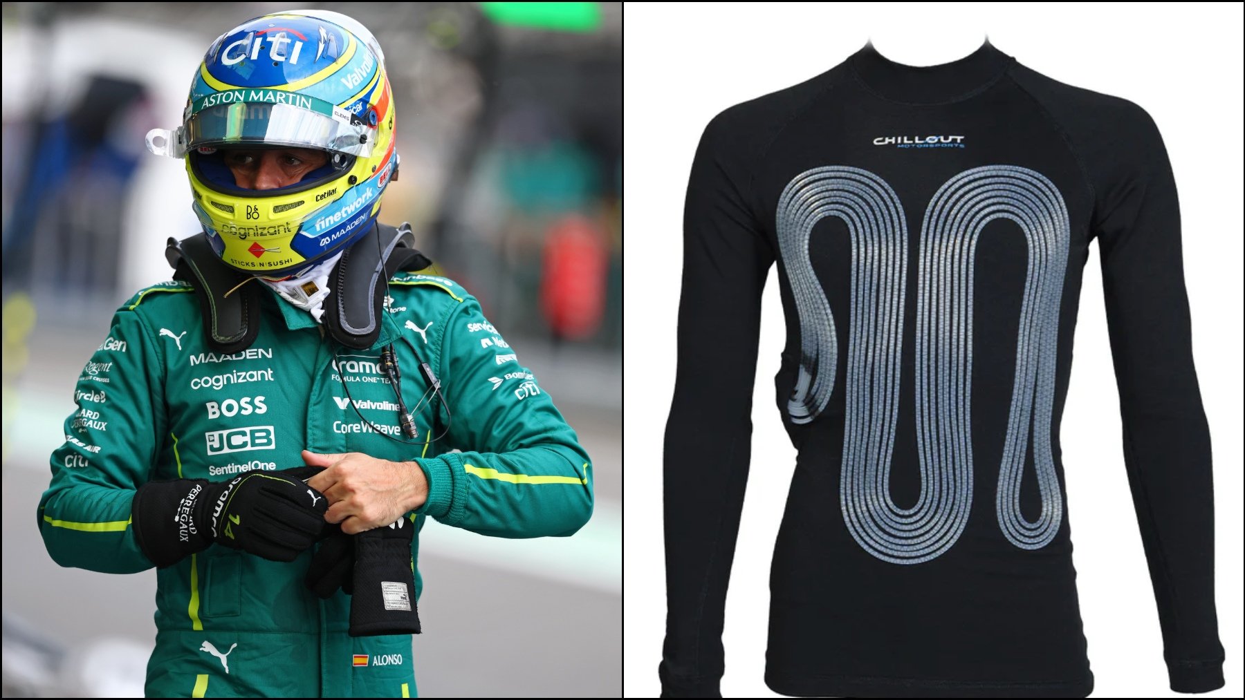 Así combatirá Fernando Alonso el calor extremo en Singapur: una camiseta refrigerante de 600 euros