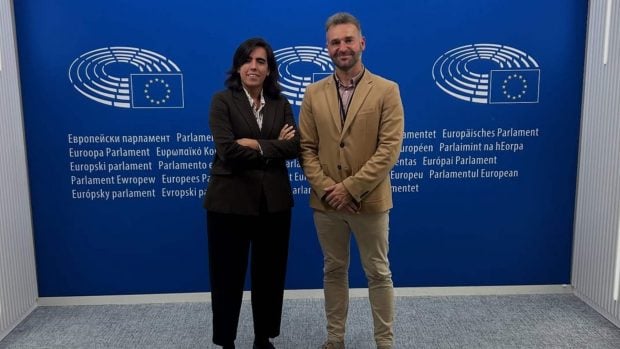 Eurodiputada Isabel Benjumea con presidente RFEC