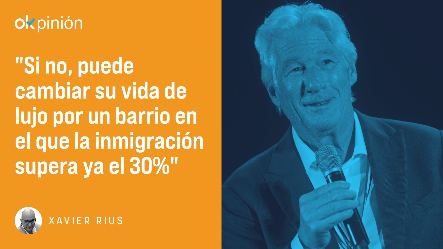 ¿Cuántos menas está dispuesto a acoger Richard Gere?