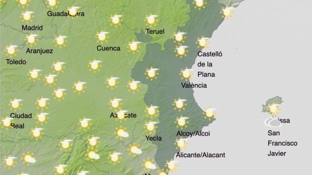 temperaturas Comunidad Valenciana