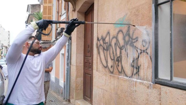 Palma pintadas vandálicas